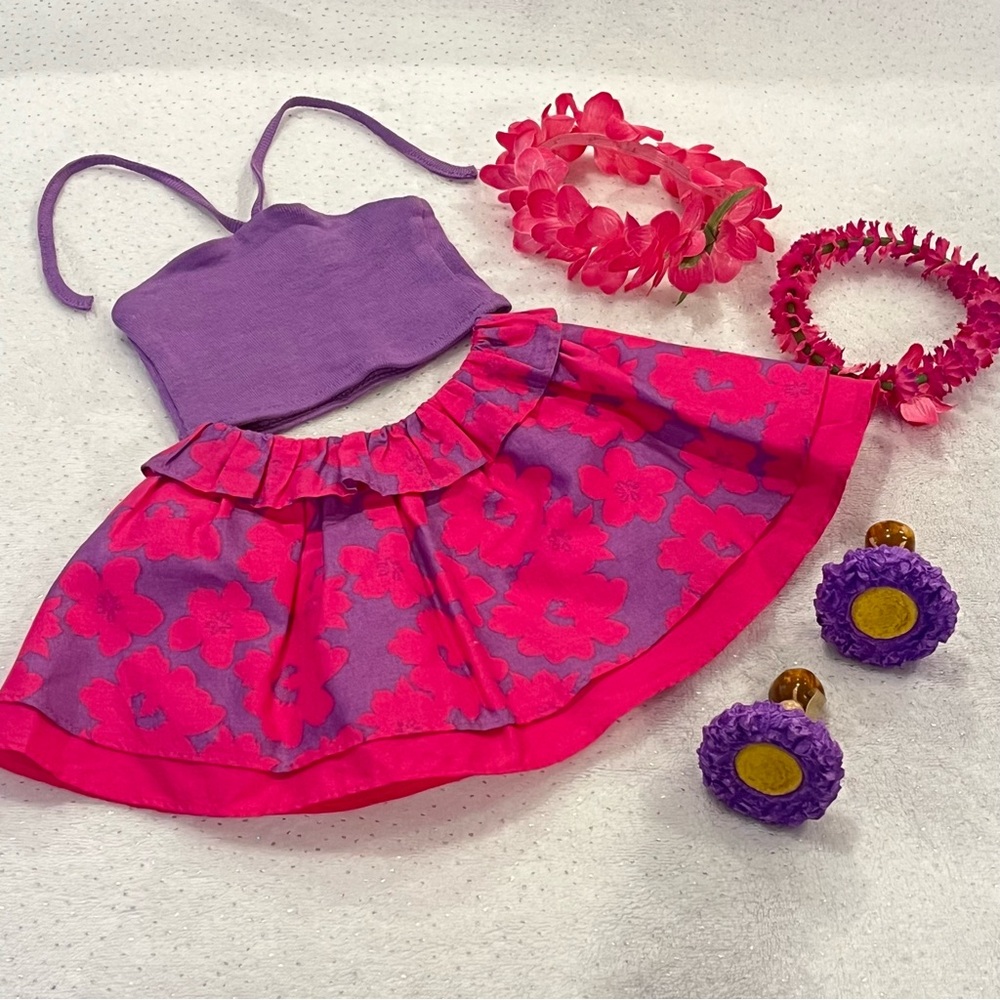 Purple and Pink Kids Dress Set